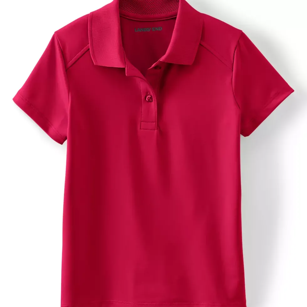 Girls Short Sleeve Feminine Fit Rapid Dry Polo Shirt
