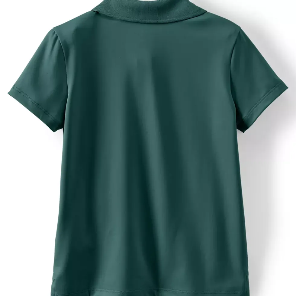 Girls Short Sleeve Feminine Fit Rapid Dry Polo Shirt