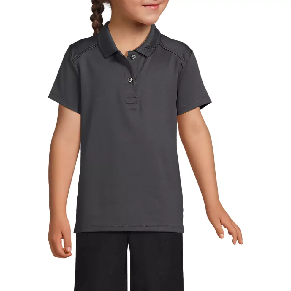 Girls Short Sleeve Feminine Fit Rapid Dry Polo Shirt