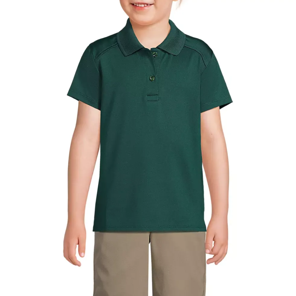 Girls Short Sleeve Feminine Fit Rapid Dry Polo Shirt