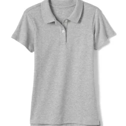 Girls Short Sleeve Feminine Fit Interlock Polo Shirt