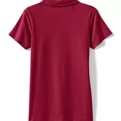 Girls Short Sleeve Feminine Fit Interlock Polo Shirt