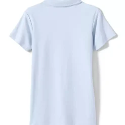 Girls Short Sleeve Feminine Fit Interlock Polo Shirt