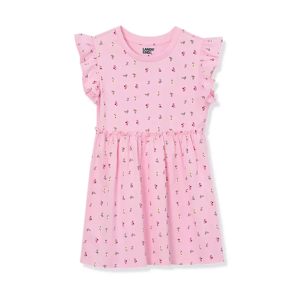 Girls Short Sleeve Gathered Waist Tunic Top