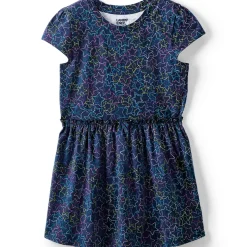 Girls Short Sleeve Gathered Waist Tunic Top