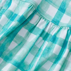 Girls Short Sleeve Gathered Waist Jersey Dress