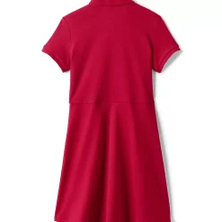 Girls Short Sleeve Interlock Polo Dress