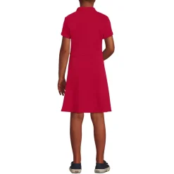 Girls Short Sleeve Interlock Polo Dress