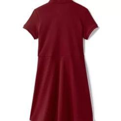 Girls Short Sleeve Interlock Polo Dress