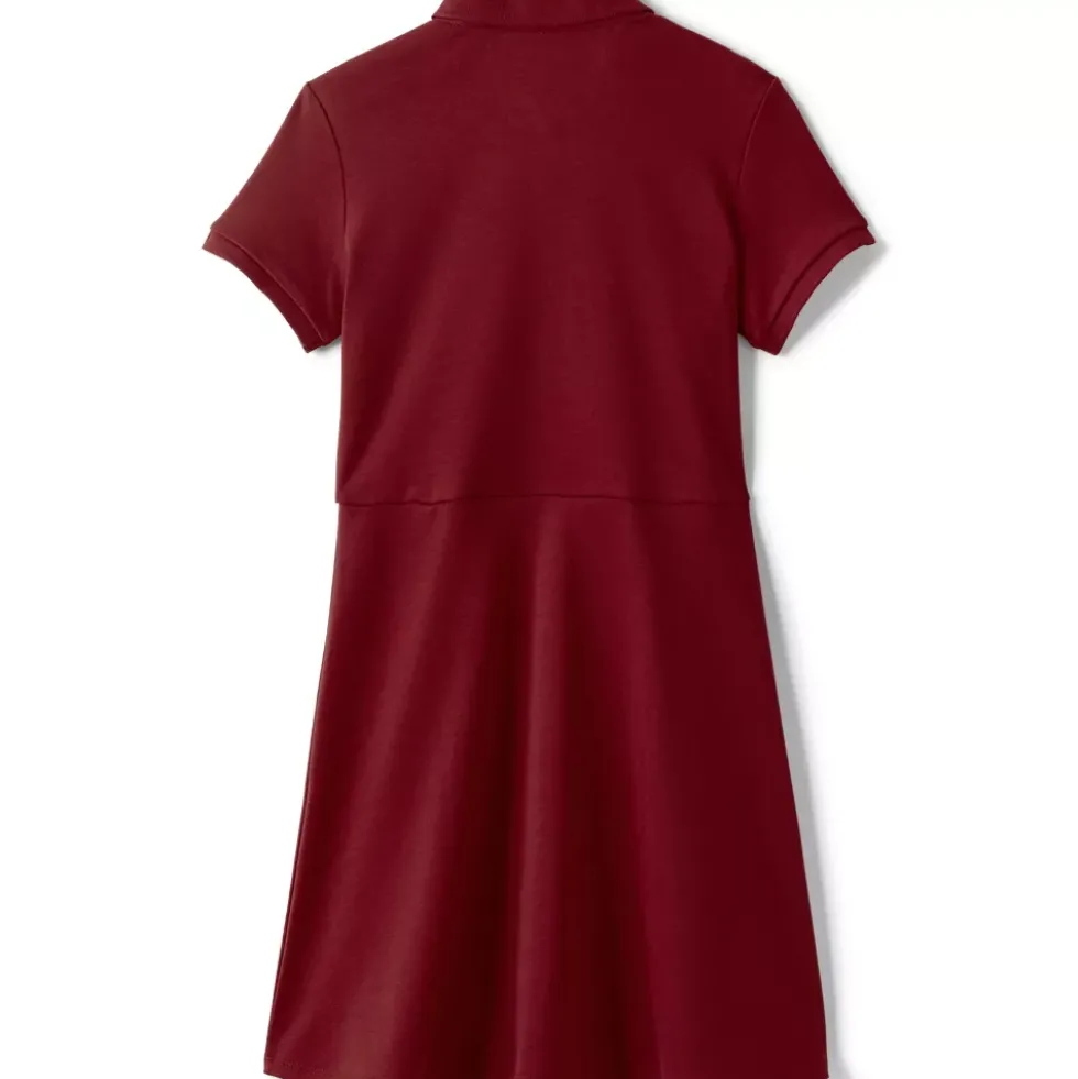 Girls Short Sleeve Interlock Polo Dress