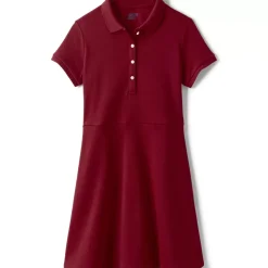 Girls Short Sleeve Interlock Polo Dress
