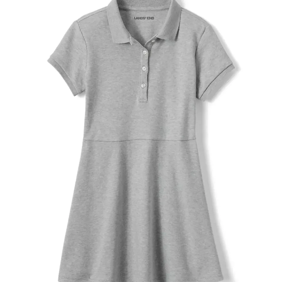 Girls Short Sleeve Interlock Polo Dress