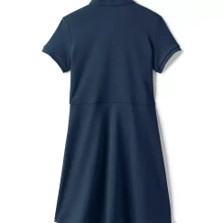 Girls Short Sleeve Interlock Polo Dress