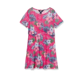 Girls Short Sleeve Mesh Cover Up