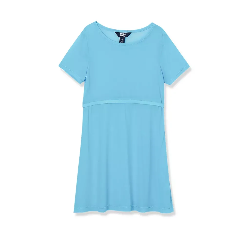 Girls Short Sleeve Mesh Cover Up
