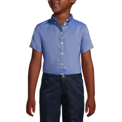Girls Short Sleeve Oxford Dress Shirt