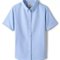 Girls Short Sleeve Oxford Dress Shirt