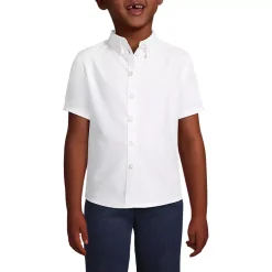 Girls Short Sleeve Oxford Dress Shirt