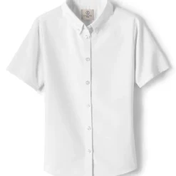 Girls Short Sleeve Oxford Dress Shirt