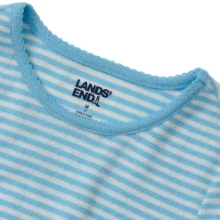 Girls Short Sleeve Pointelle Knit Tee