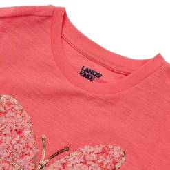 Girls Short Sleeve Ruffle Tee
