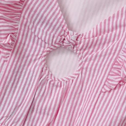 Girls Short Sleeve Seersucker Dress