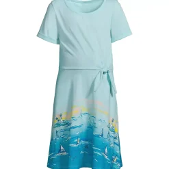 Girls Short Sleeve Side Tie Dress