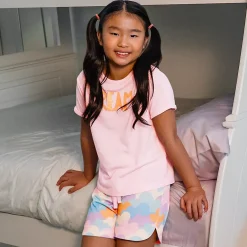 Girls Short Sleeve Tee and Shorts Pajama Set