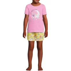 Girls Short Sleeve Tee and Shorts Pajama Set