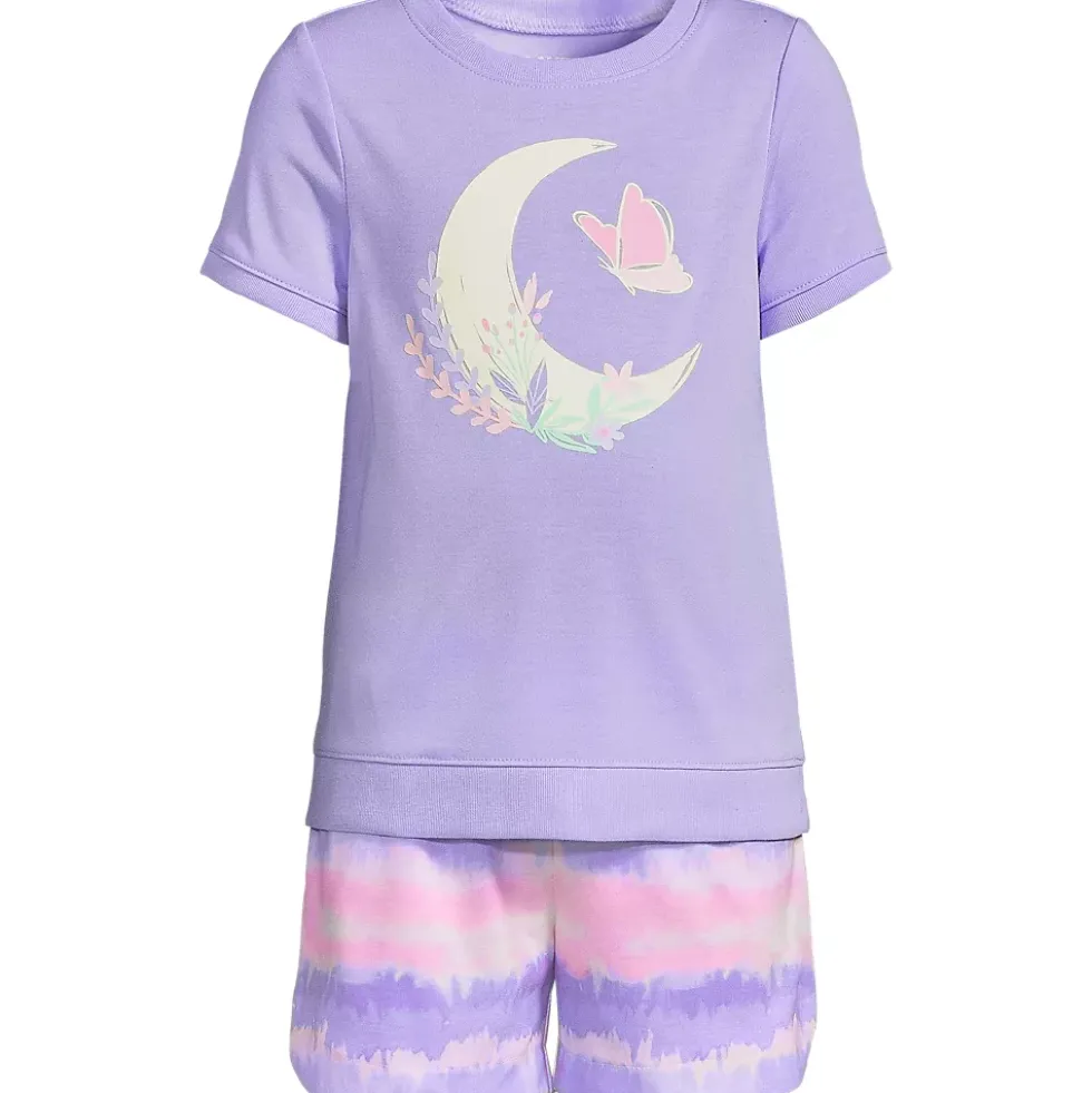 Girls Short Sleeve Tee and Shorts Pajama Set