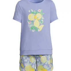 Girls Short Sleeve Tee and Shorts Pajama Set