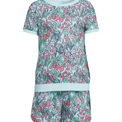 Girls Short Sleeve Tee and Shorts Pajama Set