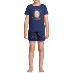 Girls Short Sleeve Tee and Shorts Pajama Set