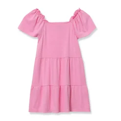Girls Short Sleeve Tiered Tunic Top