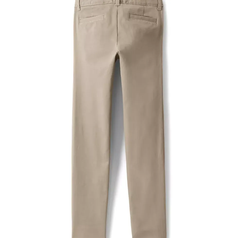 Girls Slim Fit Stretch Chino Pants
