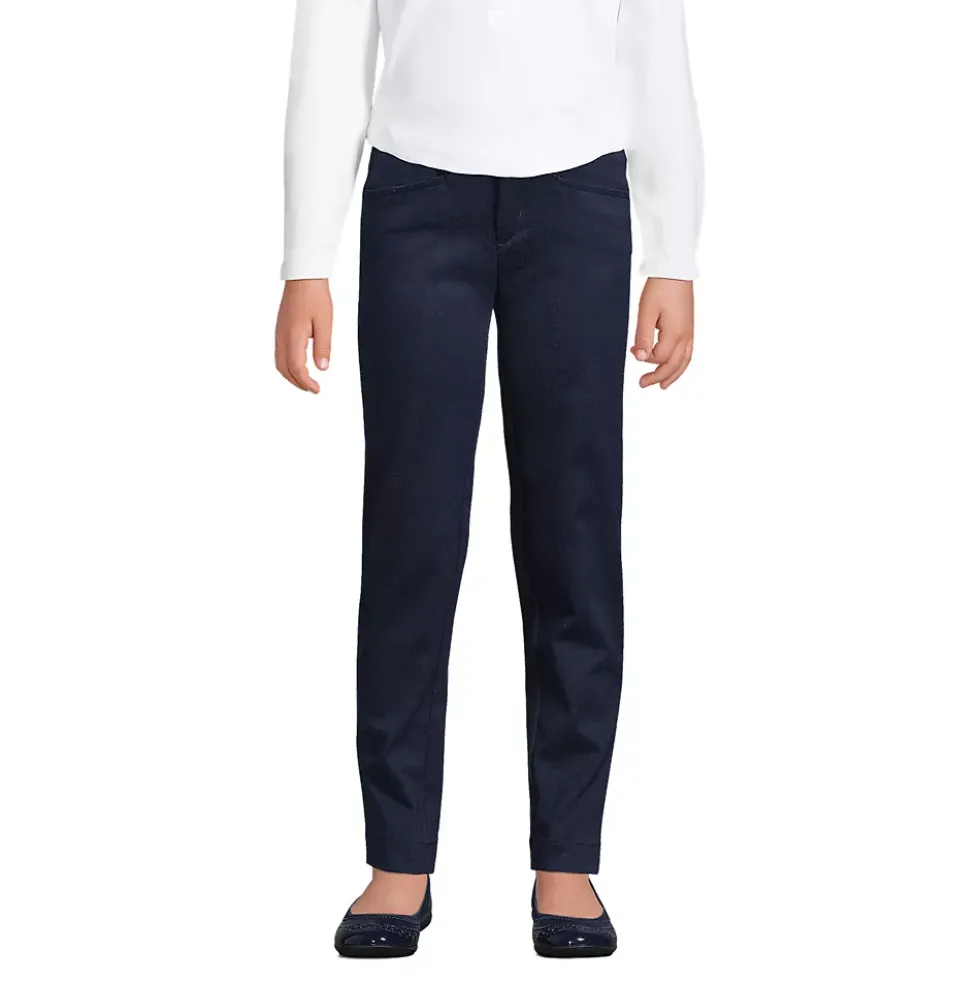 Girls Slim Fit Stretch Chino Pants