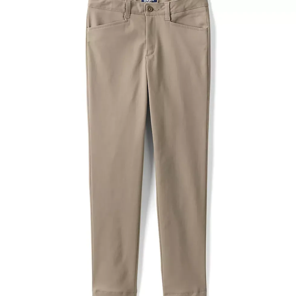 Girls Slim Fit Stretch Chino Pants