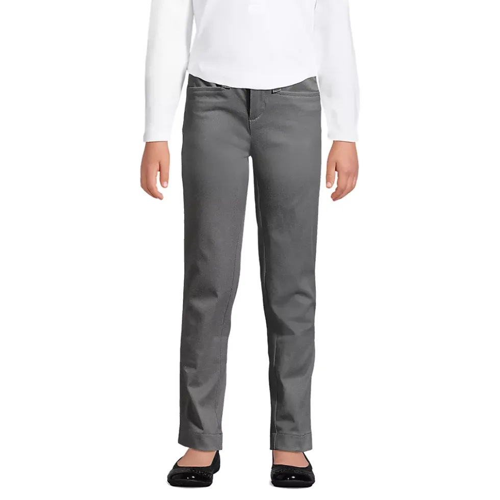 Girls Slim Fit Stretch Chino Pants