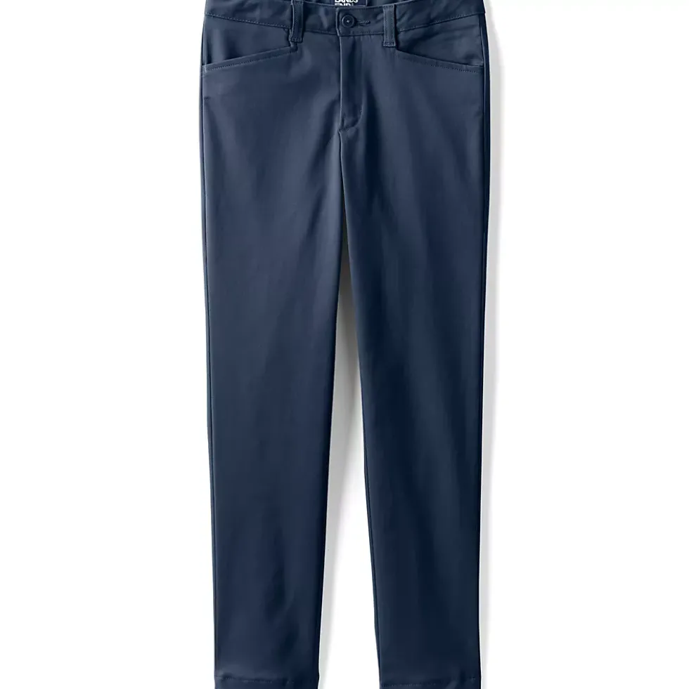 Girls Slim Fit Stretch Chino Pants