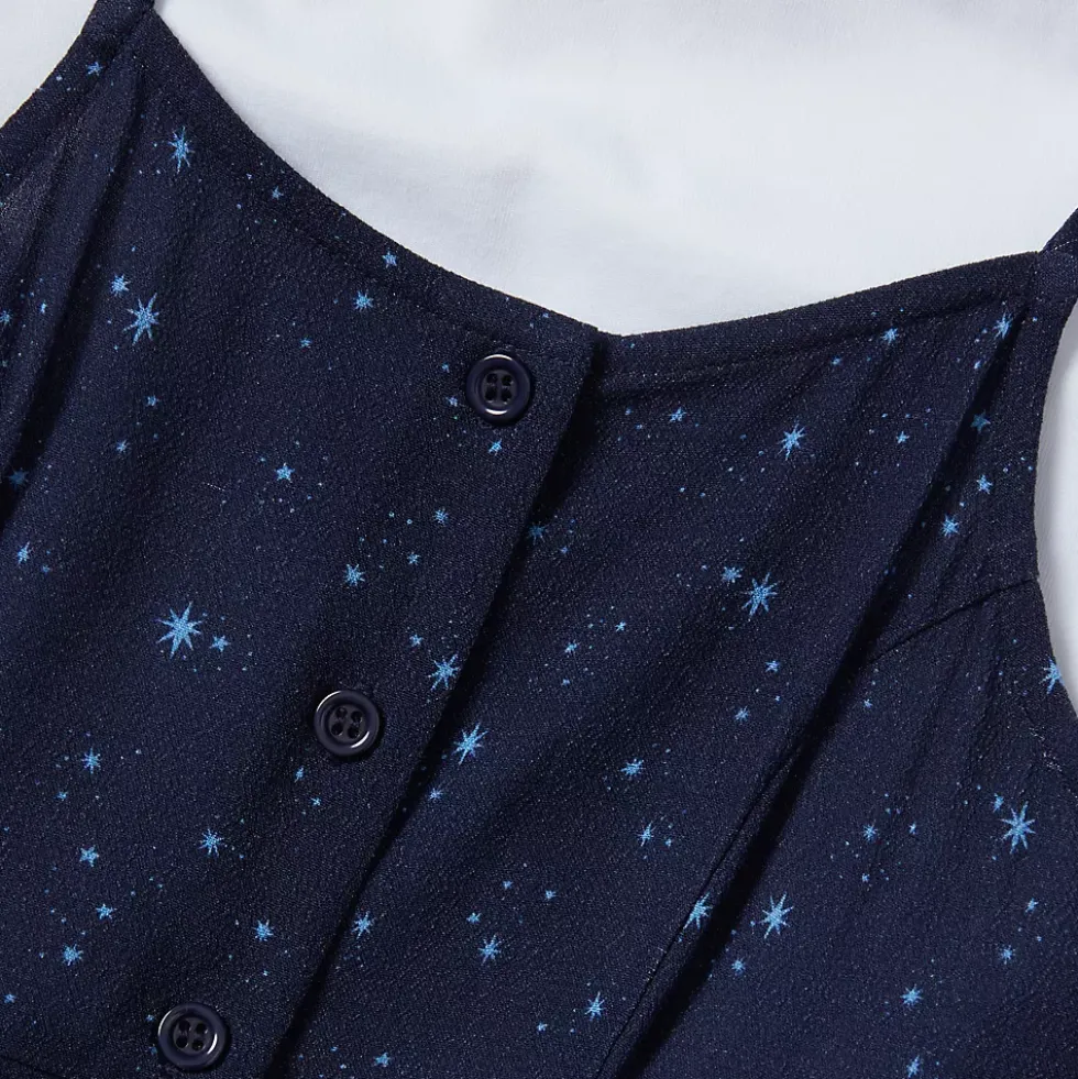 Girls Slip Dress with Short Sleeve Tee