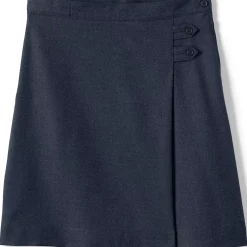 Girls Solid A-line Skirt Below the Knee