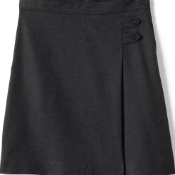 Girls Solid A-line Skirt Below the Knee