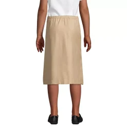 Girls Solid A-line Skirt Below the Knee