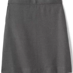 Girls Solid A-line Skirt Below the Knee