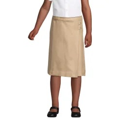 Girls Solid A-line Skirt Below the Knee