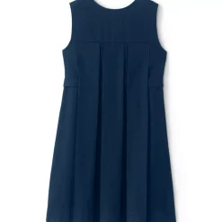 Girls Solid Pleated Jumper
