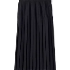 Girls Solid Pleated Skirt Ankle Length