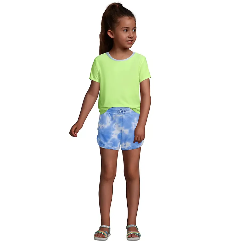 Girls Terry Cloth Pull On Sweat Shorts