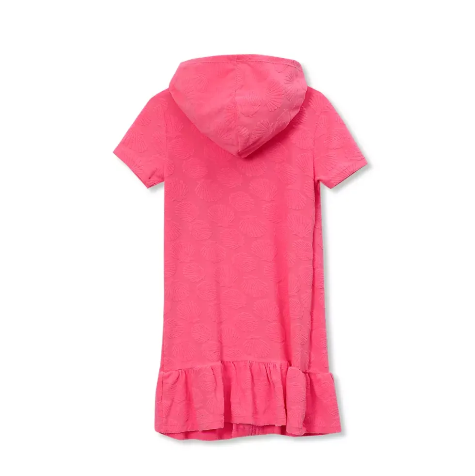Girls Terry Zip Front Cover Up Dress