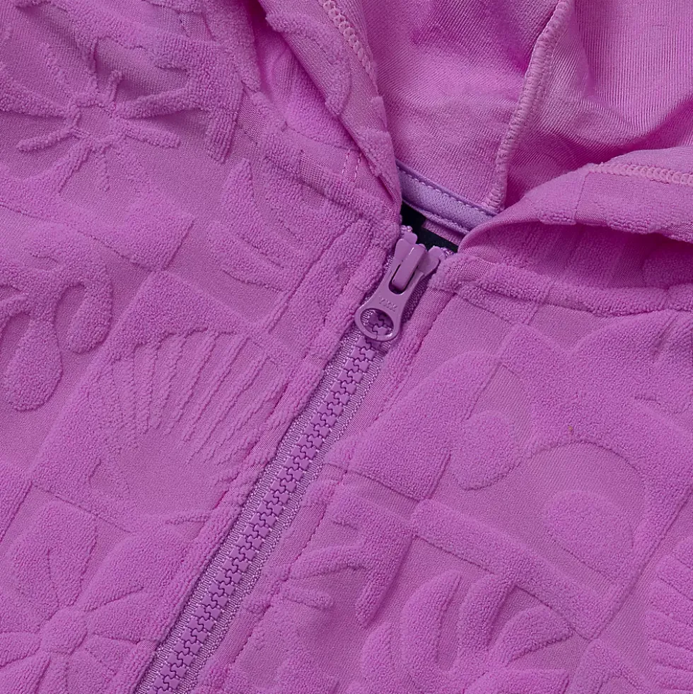 Girls Terry Zip Front Cover Up Dress